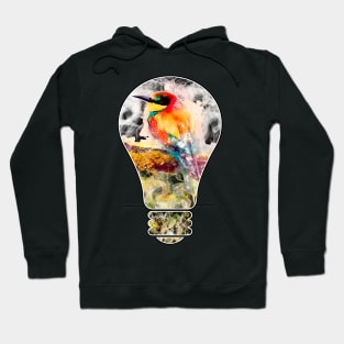 The bird in the lamp Hoodie